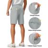 image:imageTBMPOY Mens 9 Golf Shorts Stretch Dress Quick Dry Casual Flat Front Elastic Waist Shorts for Men with 5 PocketsLight Grey