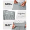 image:imageTBMPOY Mens 9 Golf Shorts Stretch Dress Quick Dry Casual Flat Front Elastic Waist Shorts for Men with 5 PocketsLight Grey