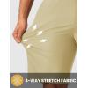 image:imageTBMPOY Mens 9 Golf Shorts Stretch Dress Quick Dry Casual Flat Front Elastic Waist Shorts for Men with 5 PocketsLight Khaki