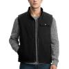image:imageTBMPOY Mens Winter Vest Outerwear Fleece SherpaLined Casual Vests Warm Cotton Jacket With Full ZipperBlack