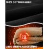 image:imageTBMPOY Mens Winter Vest Outerwear Fleece SherpaLined Casual Vests Warm Cotton Jacket With Full ZipperBlack