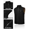 image:imageTBMPOY Mens Winter Vest Outerwear Fleece SherpaLined Casual Vests Warm Cotton Jacket With Full ZipperBlack