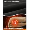 image:imageTBMPOY Mens Winter Vest Outerwear Fleece SherpaLined Casual Vests Warm Cotton Jacket With Full ZipperDark Grey