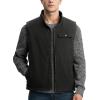 image:imageTBMPOY Mens Winter Vest Outerwear Fleece SherpaLined Casual Vests Warm Cotton Jacket With Full ZipperDark Grey
