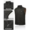 image:imageTBMPOY Mens Winter Vest Outerwear Fleece SherpaLined Casual Vests Warm Cotton Jacket With Full ZipperDark Grey