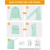 image:imageTBMPOY Womens UPF 50 Sun Protection Lightweight Jacket Athletic Hiking Full Zip Up Long Sleeve Packable Workout ShirtAqua
