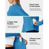 image:imageTBMPOY Womens UPF 50 Sun Protection Lightweight Jacket Athletic Hiking Full Zip Up Long Sleeve Packable Workout ShirtCobalt Blue