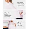 image:imageTBMPOY Womens UPF 50 Sun Protection Lightweight Jacket Athletic Hiking Full Zip Up Long Sleeve Packable Workout ShirtGrey Violet