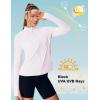 image:imageTBMPOY Womens UPF 50 Sun Protection Lightweight Jacket Athletic Hiking Full Zip Up Long Sleeve Packable Workout ShirtGrey Violet