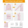 image:imageTBMPOY Womens UPF 50 Sun Protection Lightweight Jacket Athletic Hiking Full Zip Up Long Sleeve Packable Workout ShirtLight Pink