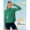 image:imageTBMPOY Womens UPF 50 Sun Protection Lightweight Jacket Athletic Hiking Full Zip Up Long Sleeve Packable Workout ShirtPeacock Green