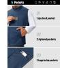 image:imageTBMPOY Mens Lightweight Softshell Vests Windproof Sleeveless Jackets Golf Outdoor Outerwear Summer Hiking Travel CyclingBlue