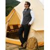 image:imageTBMPOY Mens Lightweight Softshell Vests Windproof Sleeveless Jackets Golf Outdoor Outerwear Summer Hiking Travel CyclingDark Grey