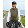 image:imageTBMPOY Mens Lightweight Softshell Vests Windproof Sleeveless Jackets Golf Outdoor Outerwear Summer Hiking Travel CyclingGrayish Green