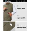 image:imageTBMPOY Mens Lightweight Softshell Vests Windproof Sleeveless Jackets Golf Outdoor Outerwear Summer Hiking Travel CyclingGrayish Green