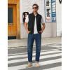 image:imageTBMPOY Mens Lightweight Vest Cotton Stylish Sleeveless Travel Casual Work Canvas Outerwear Utility Jacket Fishing HikingBlack