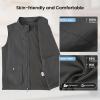 image:imageTBMPOY Mens Lightweight Vest Cotton Stylish Sleeveless Travel Casual Work Canvas Outerwear Utility Jacket Fishing HikingDeep Gray