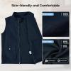 image:imageTBMPOY Mens Lightweight Vest Cotton Stylish Sleeveless Travel Casual Work Canvas Outerwear Utility Jacket Fishing HikingNavy