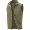 image:imageTBMPOY Mens Lightweight Softshell Vests Windproof Sleeveless Jackets Golf Outdoor Outerwear Summer Hiking Travel CyclingGrayish Green