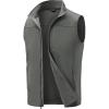image:imageTBMPOY Mens Lightweight Softshell Vests Windproof Sleeveless Jackets Golf Outdoor Outerwear Summer Hiking Travel CyclingMedium Grey