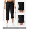 image:imageTBMPOY Womens Cargo Hiking Capris PantsStyle 2black
