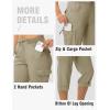 image:imageTBMPOY Womens Cargo Hiking Capris PantsStyle 2grey Khaki