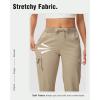 image:imageTBMPOY Womens Cargo Hiking Capris PantsStyle 2khaki