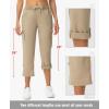 image:imageTBMPOY Womens Cargo Hiking Capris PantsStyle 2khaki