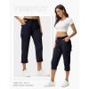 image:imageTBMPOY Womens Cargo Hiking Capris PantsStyle 2navy