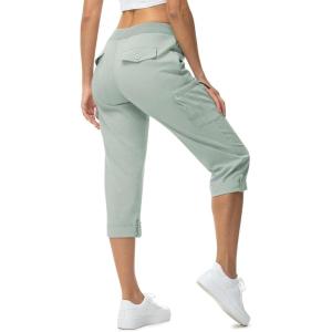image:imageTBMPOY Womens Cargo Hiking Capris PantsStyle 2blue