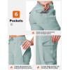image:imageTBMPOY Womens Cargo Work Joggers Hiking Lightweight Pant Casual Travel Sweatpant Quick Dry Outdoor Trip Travel 6 PocketsBlue