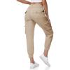 image:imageTBMPOY Womens Cargo Work Joggers Hiking Lightweight Pant Casual Travel Sweatpant Quick Dry Outdoor Trip Travel 6 PocketsKhaki