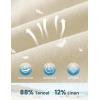 image:imageTBMPOY Mens Linen Casual Shorts Zipper Pocket Elastic Waist Drawstring Summer Beach Vacation ShortBeige