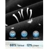 image:imageTBMPOY Mens Linen Casual Shorts Zipper Pocket Elastic Waist Drawstring Summer Beach Vacation ShortBlack