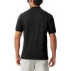 image:imageTBMPOY Mens Casual Knit Polo Shirt Short Sleeve V Neck Textured Stretchy Knitted ShirtsBlack