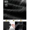 image:imageTBMPOY Mens Casual Knit Polo Shirt Short Sleeve V Neck Textured Stretchy Knitted ShirtsBlack
