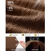 image:imageTBMPOY Mens Casual Knit Polo Shirt Short Sleeve V Neck Textured Stretchy Knitted ShirtsBrown
