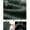 image:imageTBMPOY Mens Casual Knit Polo Shirt Short Sleeve V Neck Textured Stretchy Knitted ShirtsDark Green