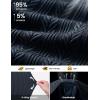 image:imageTBMPOY Mens Casual Knit Polo Shirt Short Sleeve V Neck Textured Stretchy Knitted ShirtsNavy