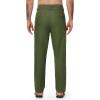 image:imageTBMPOY Mens Linen Pants Casual 5 Pockets Lightweight Breathable Dress Pants Summer Beach Work TrousersArmy Green