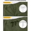 image:imageTBMPOY Mens Linen Pants Casual 5 Pockets Lightweight Breathable Dress Pants Summer Beach Work TrousersArmy Green