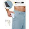 image:imageTBMPOY Mens Linen Pants Casual 5 Pockets Lightweight Breathable Dress Pants Summer Beach Work TrousersLight Blue