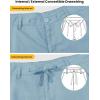image:imageTBMPOY Mens Linen Pants Casual 5 Pockets Lightweight Breathable Dress Pants Summer Beach Work TrousersLight Blue