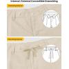image:imageTBMPOY Mens Linen Pants Casual 5 Pockets Lightweight Breathable Dress Pants Summer Beach Work TrousersOffwhite