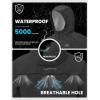 image:imageTBMPOY Mens Rain Jacket Waterproof Lightweight Packable Outdoor Hiking Raincoat Windbreaker with Hood Running GolfBlack