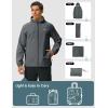 image:imageTBMPOY Mens Rain Jacket Waterproof Lightweight Packable Outdoor Hiking Raincoat Windbreaker with Hood Running GolfGrey