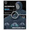 image:imageTBMPOY Mens Rain Jacket Waterproof Lightweight Packable Outdoor Hiking Raincoat Windbreaker with Hood Running GolfNavy