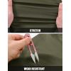 image:imageTBMPOY Mens Cargo Shorts Casual Work Cotton Drawstring Elastic Waist Stretch Summer Short for Men with 5 PocketsArmy Green