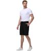 image:imageTBMPOY Mens Cargo Shorts Casual Work Cotton Drawstring Elastic Waist Stretch Summer Short for Men with 5 PocketsBlack
