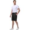 image:imageTBMPOY Mens Cargo Shorts Casual Work Cotton Drawstring Elastic Waist Stretch Summer Short for Men with 5 PocketsDeep Gray